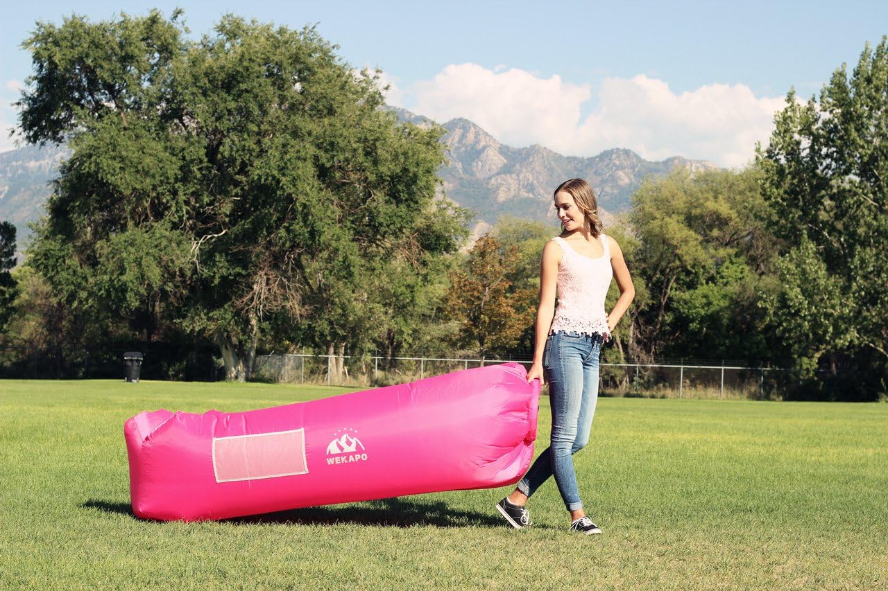 WEKAPO Inflatable Lounger Air Sofa, Rosa