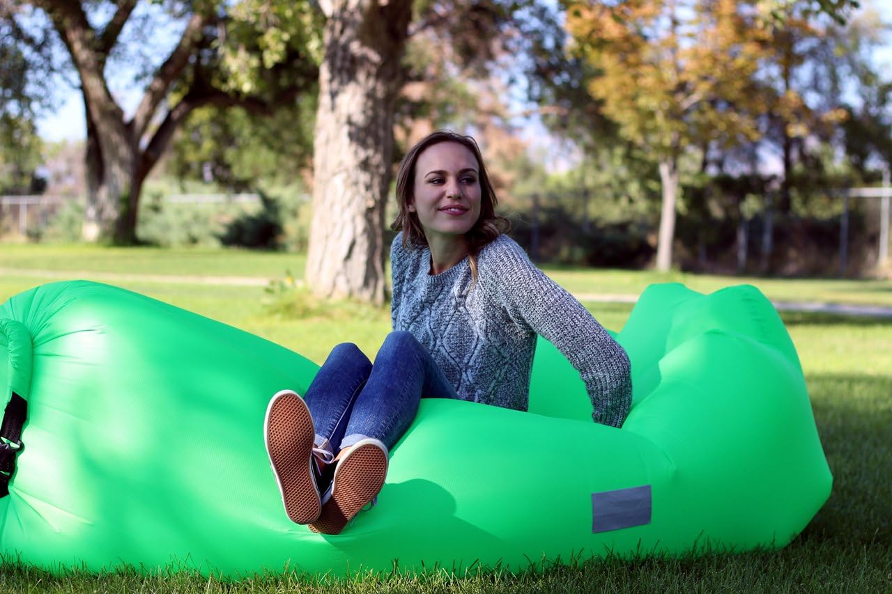 WEKAPO Inflatable Lounger Air Sofa,Green