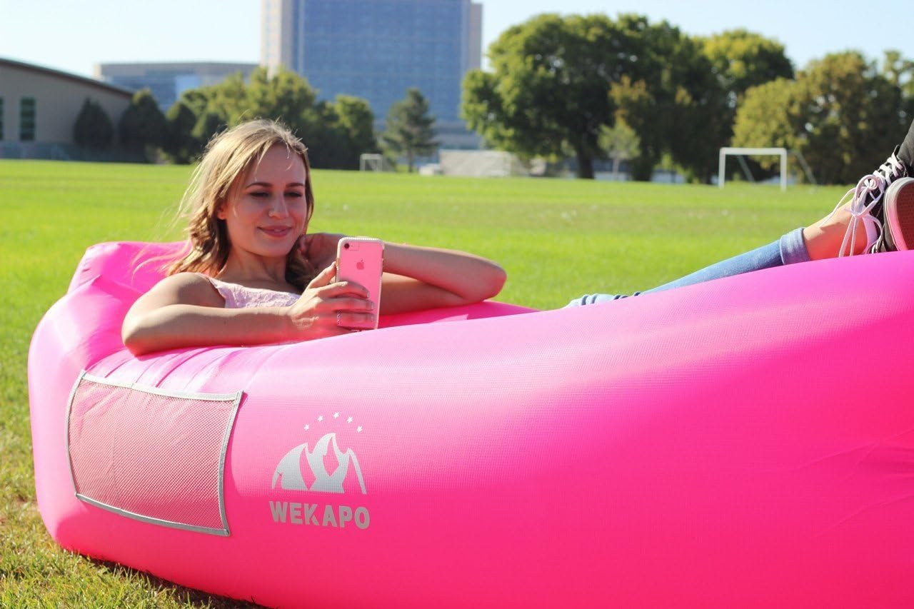 WEKAPO Inflatable Lounger Air Sofa, Rosa