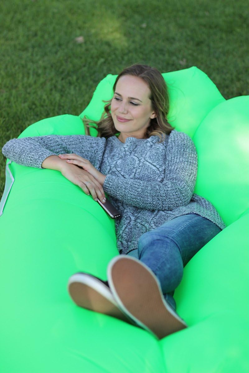 WEKAPO Inflatable Lounger Air Sofa,Green