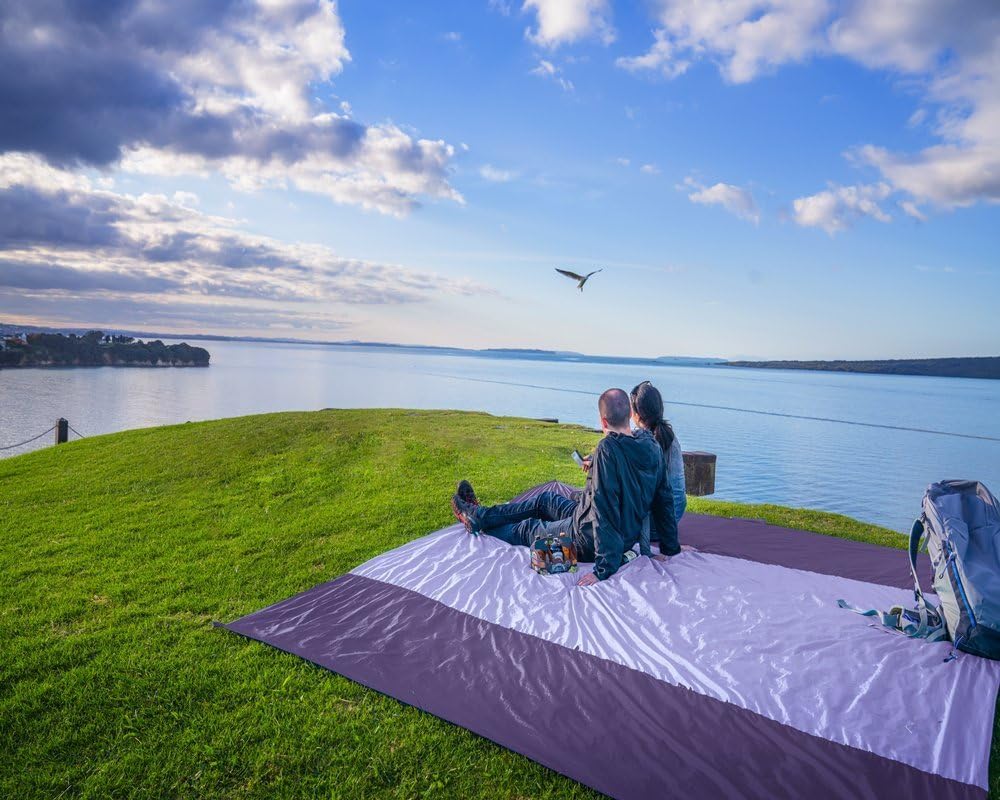 WEKAPO Sand Free Beach Blanket, Purple