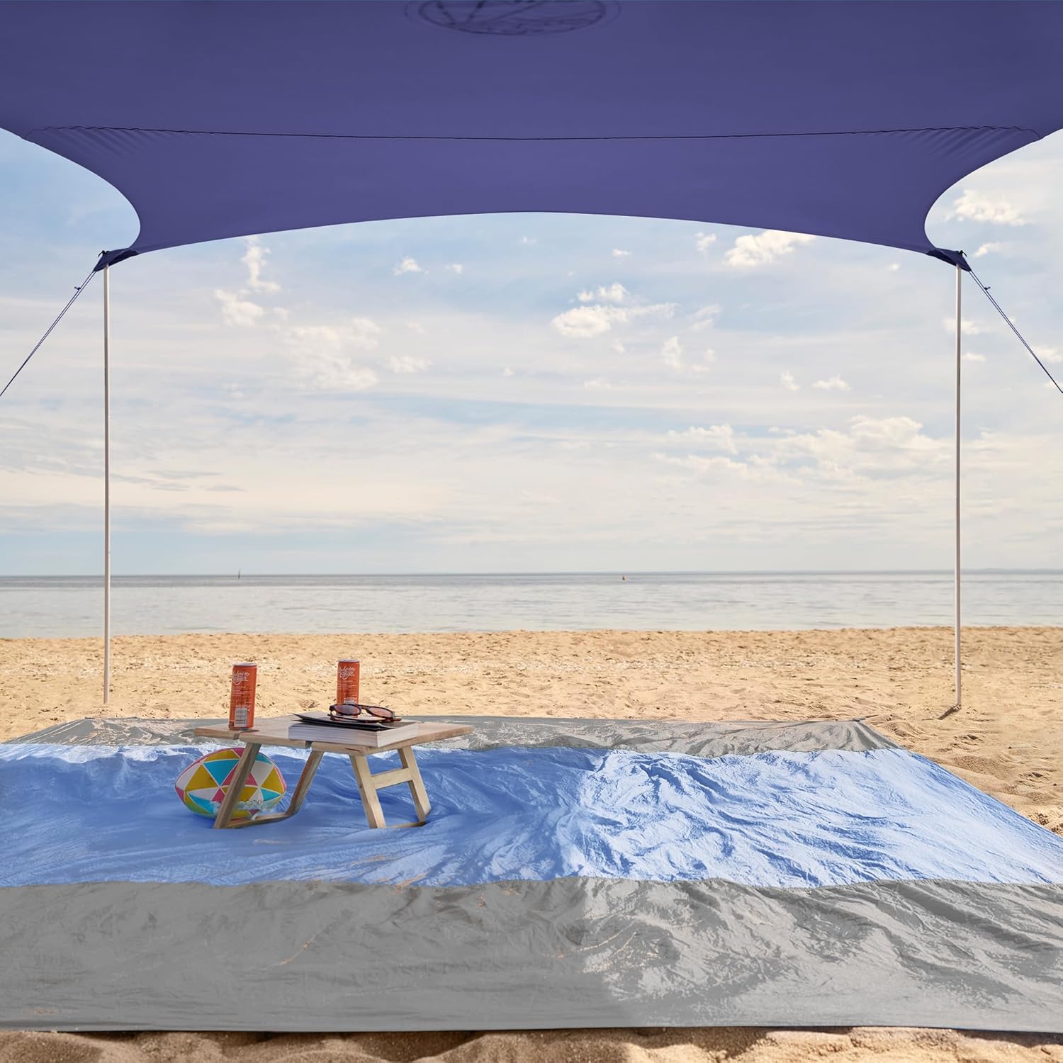 WEKAPO Beach Tent Sun Shelter,Navy