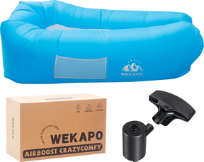 WEKAPO Inflatable Couch with Pump,Blue