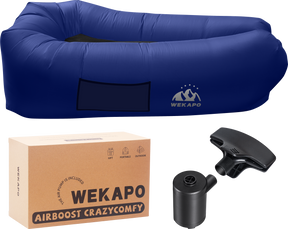 WEKAPO Inflatable Couch with Pump,Navy