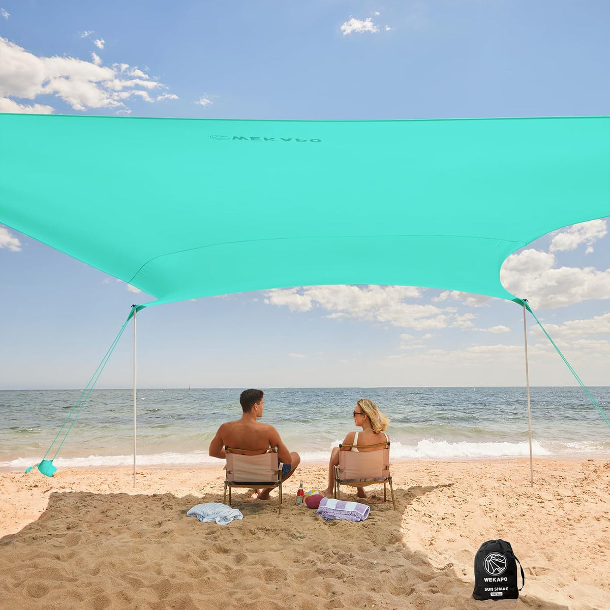 WEKAPO Beach Tent Sun Shelter,Turquoise