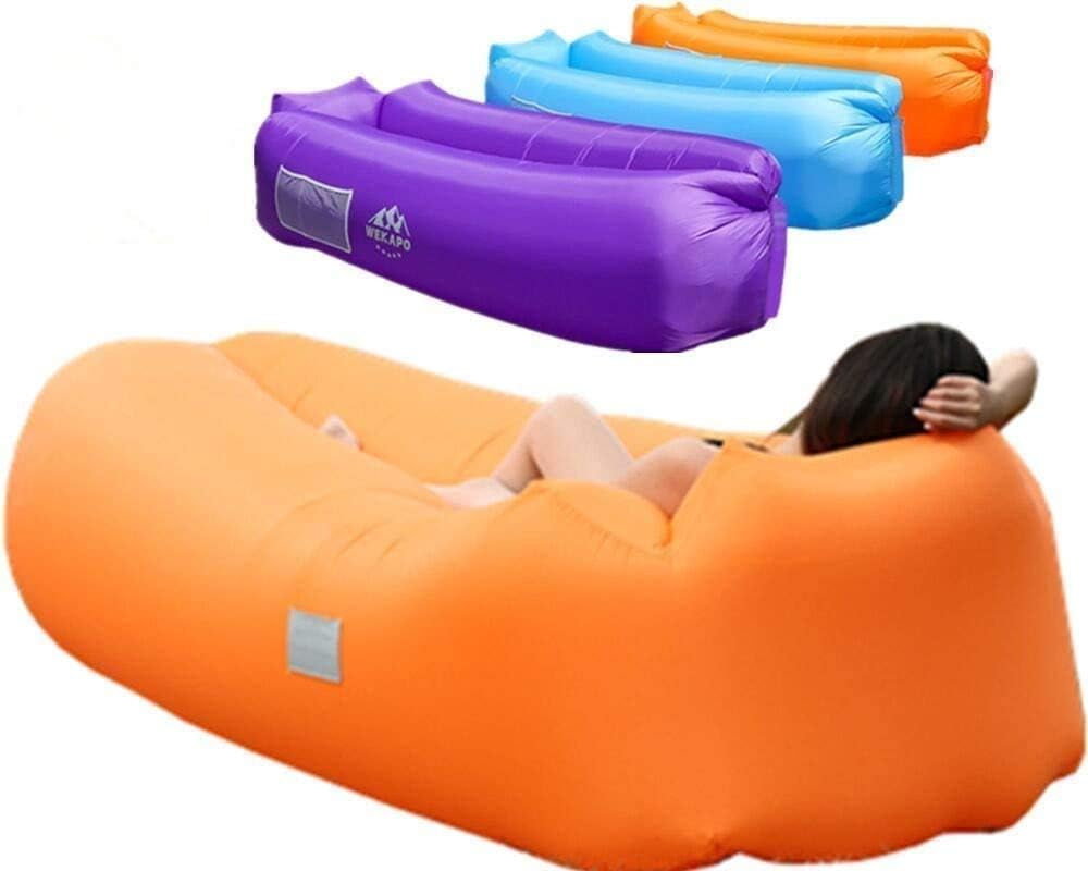 WEKAPO Inflatable Lounger Air Sofa,Orange