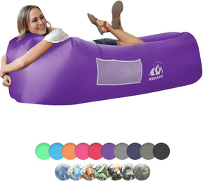 WEKAPO Inflatable Lounger Air Sofa,Purple