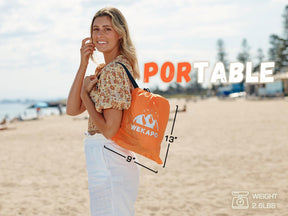 WEKAPO Inflatable Lounger Air Sofa,Orange