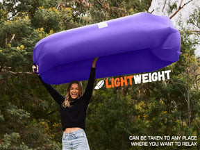 WEKAPO Inflatable Lounger Air Sofa,Purple
