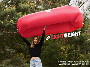 WEKAPO Inflatable Lounger Air Sofa,Red