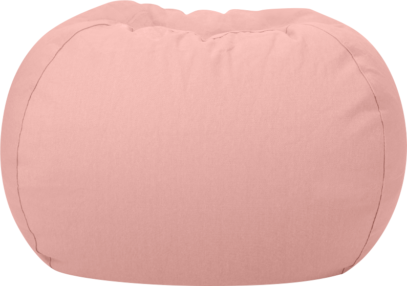 WEKAPO Stuffed Animal Storage Bean Bag Cover,Solid Pink