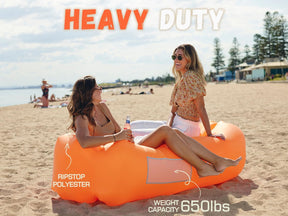 WEKAPO Inflatable Lounger Air Sofa,Orange