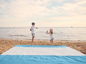 WEKAPO Sand Free Beach Blanket, White