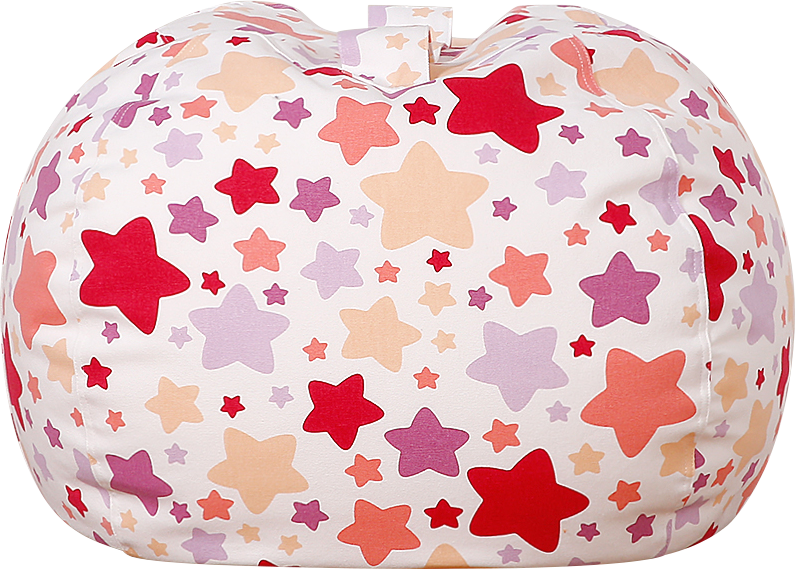 WEKAPO Stuffed Animal Storage Bean Bag Cover,Large star