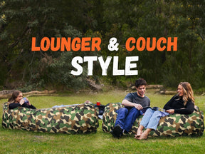 WEKAPO Inflatable Lounger Air Sofa,Camouflage Green