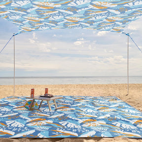 WEKAPO Beach Tent Sun Shelter,Honey Twilight Leaf