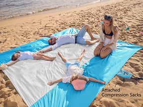 WEKAPO Sand Free Beach Blanket, White