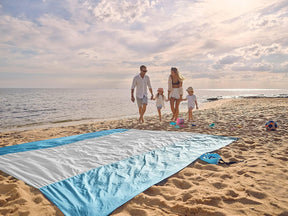 WEKAPO Sand Free Beach Blanket, White