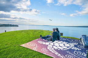 WEKAPO Sand Free Beach Blanket,Deep Blue Sea Turtle