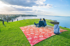 WEKAPO Sand Free Beach Blanket, Coral Sea Shells