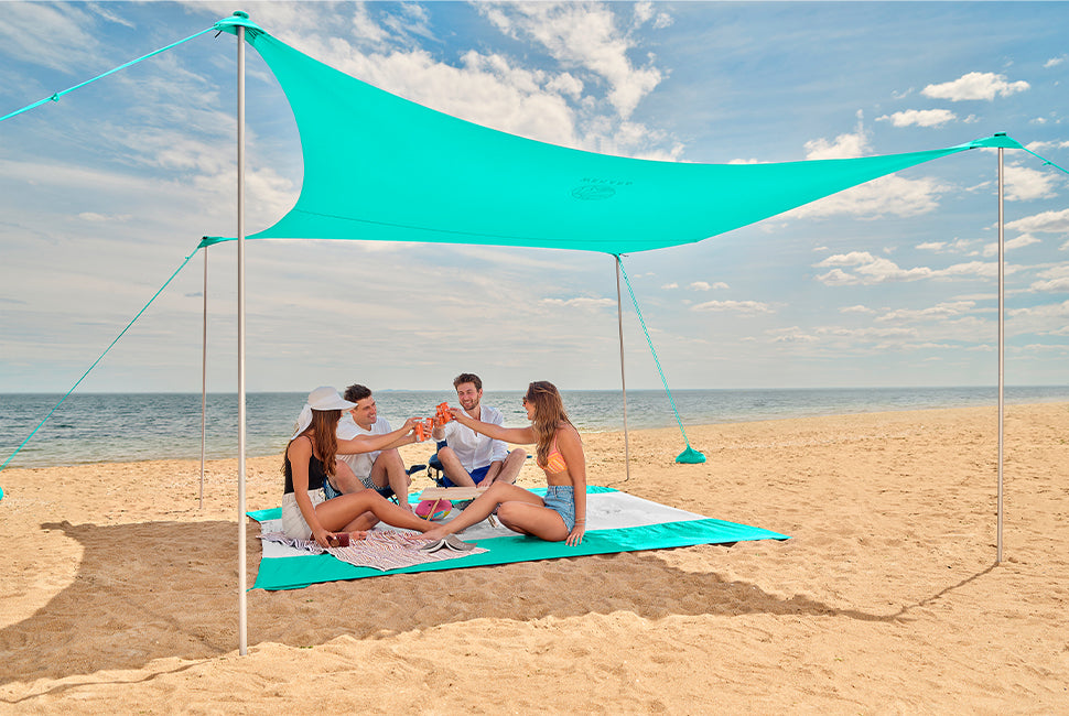 ocoopa beach tent WEKAPO Beach Tent Sun Shelter,Turquoise