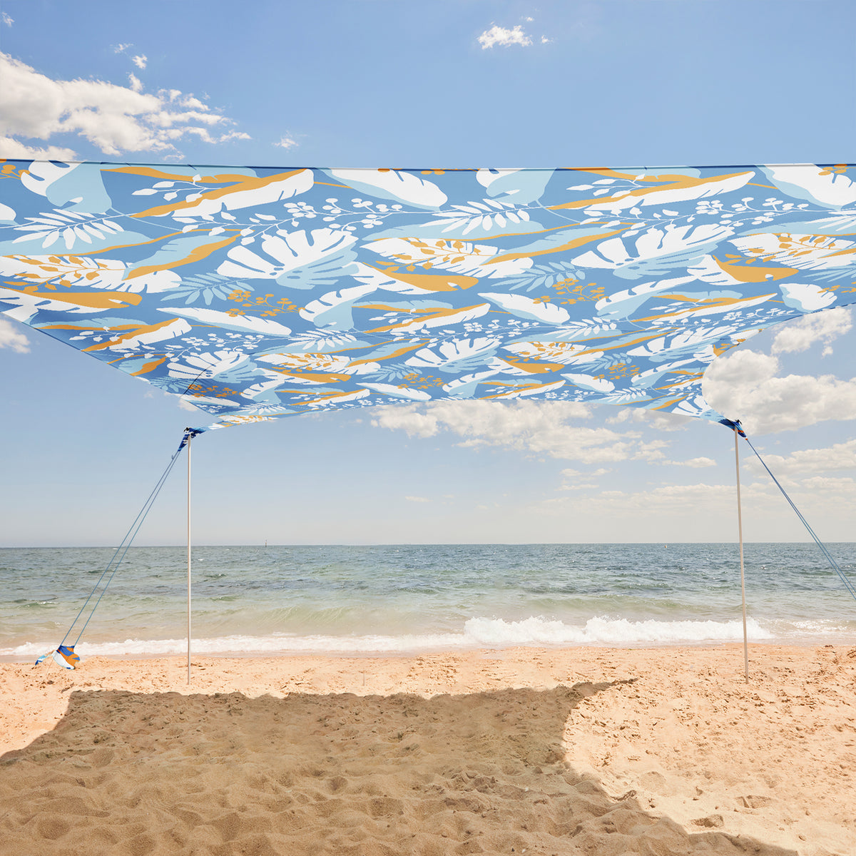beach tent wind WEKAPO Beach Tent Sun Shelter,Honey Twilight Leaf