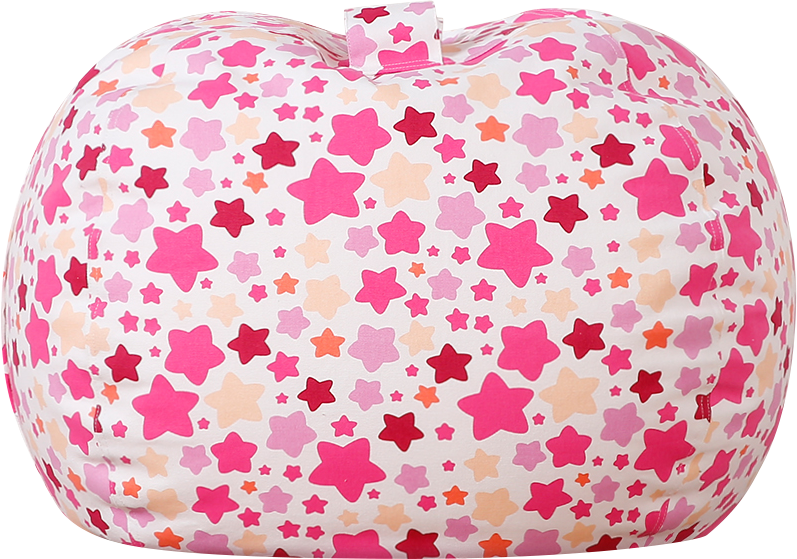 WEKAPO Stuffed Animal Storage Bean Bag Cover,Small star