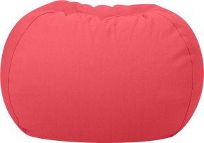 WEKAPO Stuffed Animal Storage Bean Bag Cover,Solid Red