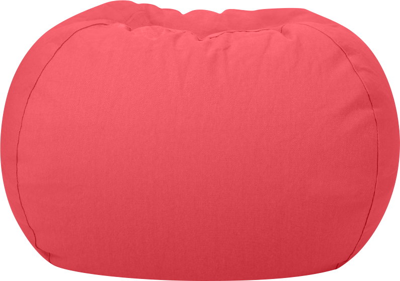 WEKAPO Stuffed Animal Storage Bean Bag Cover,Solid Red