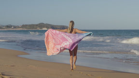 WEKAPO Microfiber Beach Towel,Blue Sea Turtle