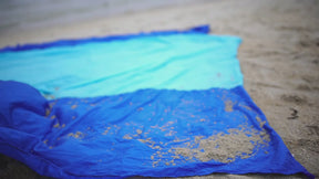 WEKAPO Sand Free Beach Blanket, Blue