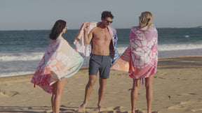 WEKAPO Microfiber Beach Towel,Blue Sea Turtle